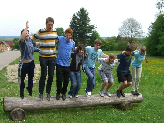 Windstoß auf dem Sprung