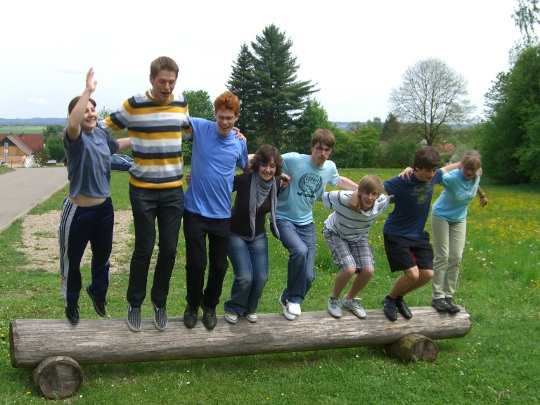 Windstoß auf dem Sprung